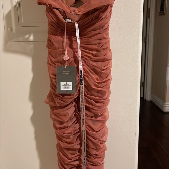 House of CB Dresses Nwt House Of Cb Tibi Rose Cutout Ruched Midi